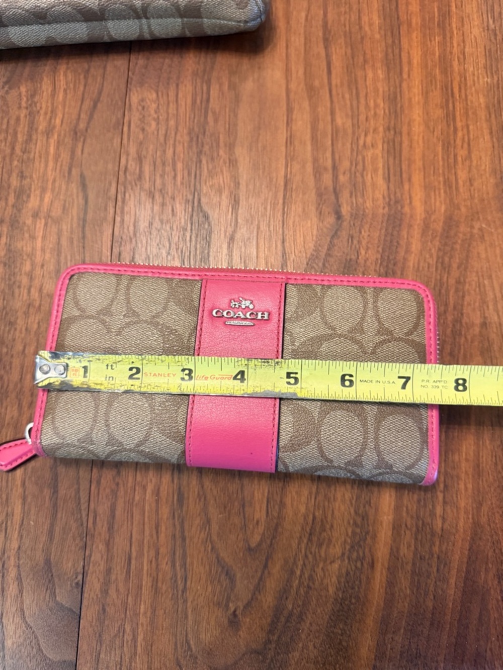 Coach Crossbody With Wallet Set of 2 with Pink Trim - Picture 11 of 16